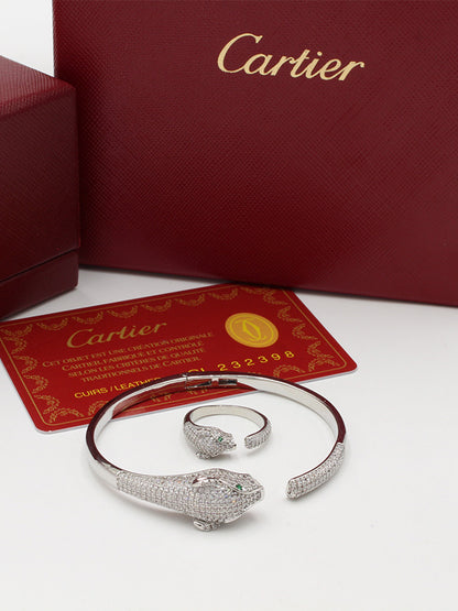 اسواره كارتير تايقر زركون مع خاتم اسواره CARTIER