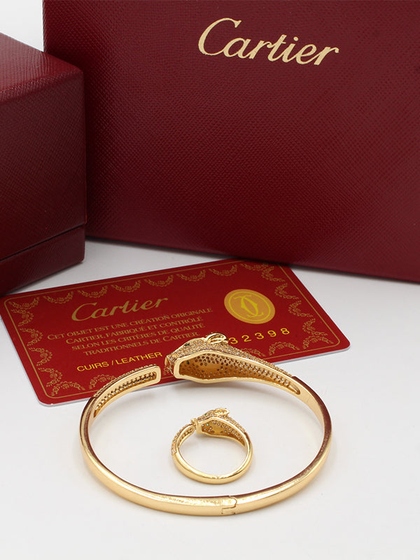 اسواره كارتير تايقر زركون مع خاتم اسواره CARTIER