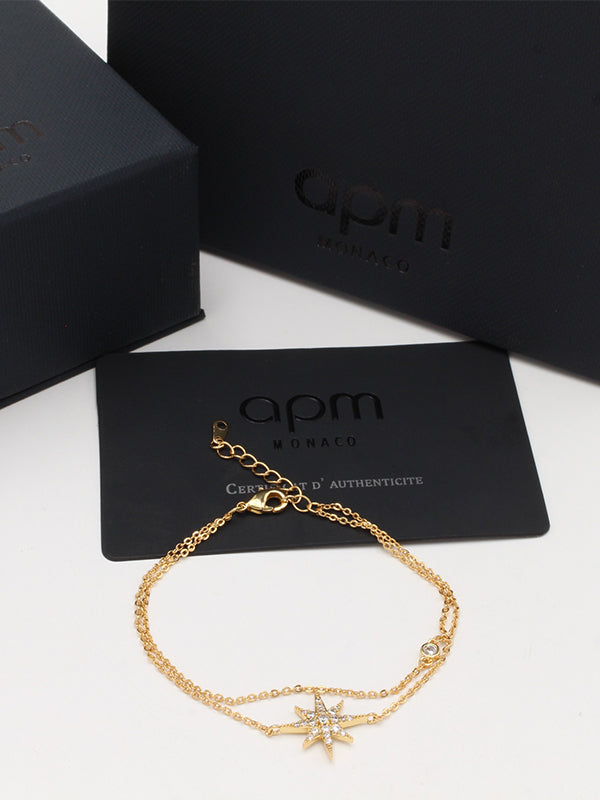 اسواره اي بي ام زركون ون بندنت طبقتين اسواره APM ذهبي