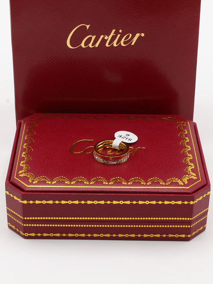 خاتم كارتير توينز فلات زركون خواتم CARTIER  