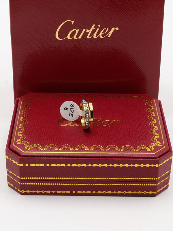 خاتم كارتير توينز فلات زركون خواتم CARTIER  