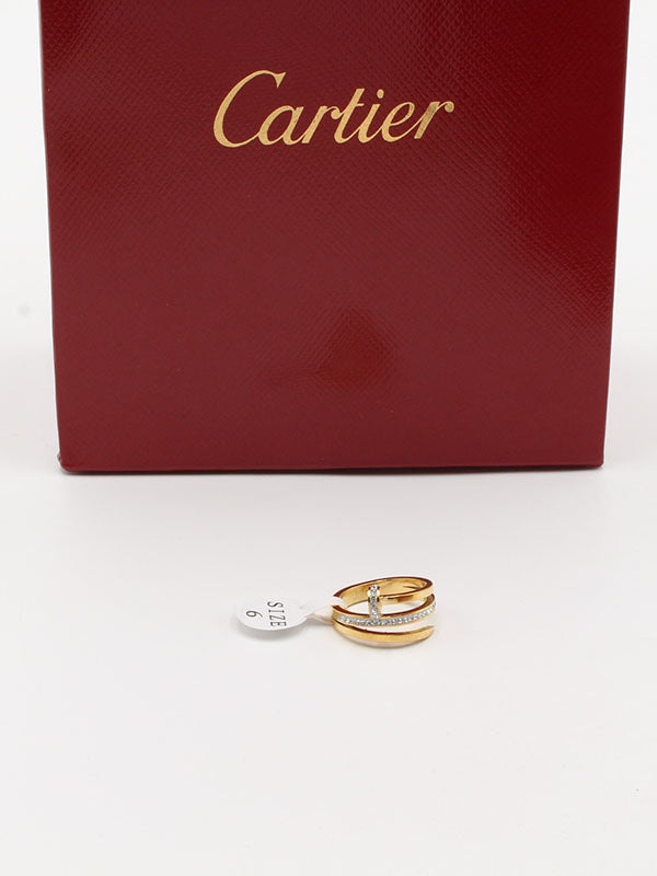 خاتم كارتير مسمار كريستال خواتم CARTIER ذهبي 6 