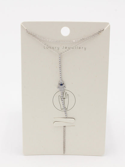 اسواره كف زركون 689 اسواره Swarovski ازرق فضي