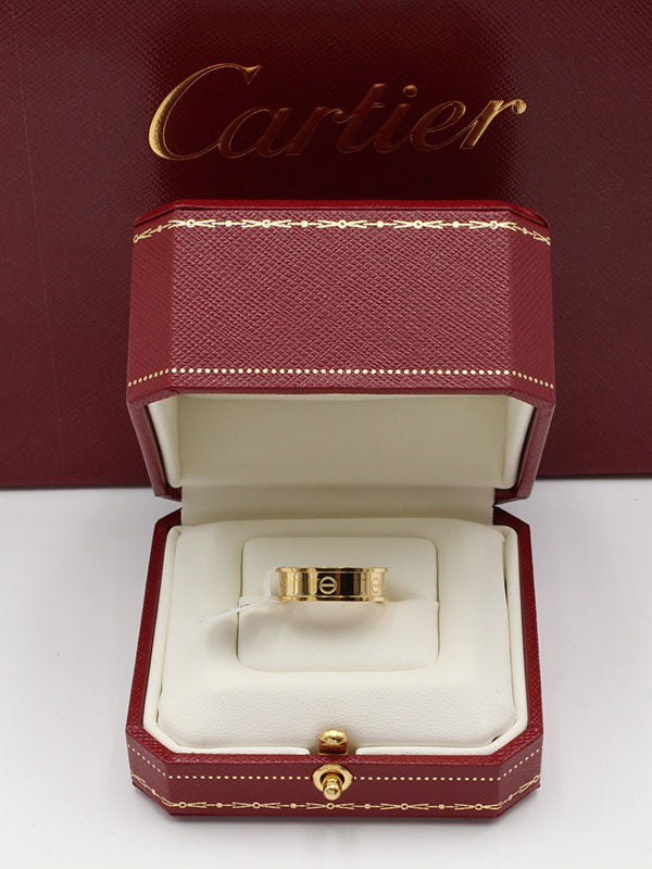 دبلة كارتير ميتال فلات لوقو خواتم CARTIER