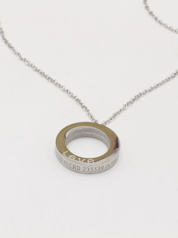 سلسال كارتير مدور صغير زركون لوقو سلسال CARTIER