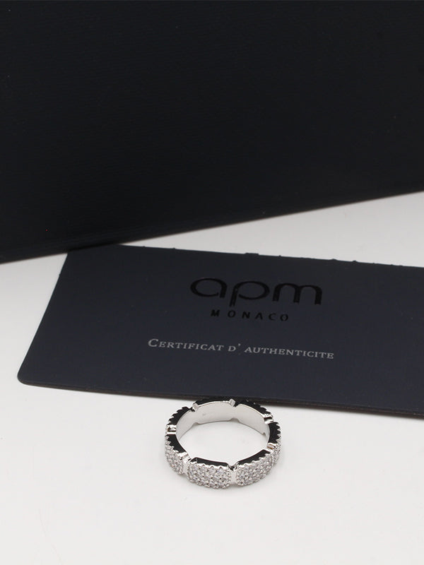 خاتم اي بي ام فل زركون لوقو خواتم APM