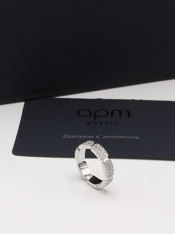 خاتم اي بي ام فل زركون لوقو خواتم APM