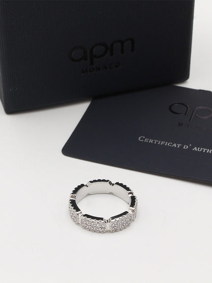 خاتم اي بي ام فل زركون لوقو خواتم APM