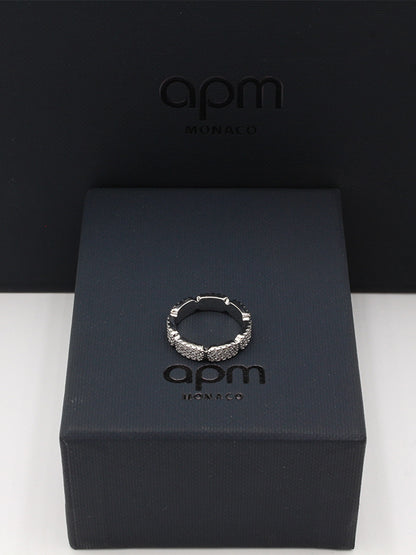 خاتم اي بي ام فل زركون لوقو خواتم APM