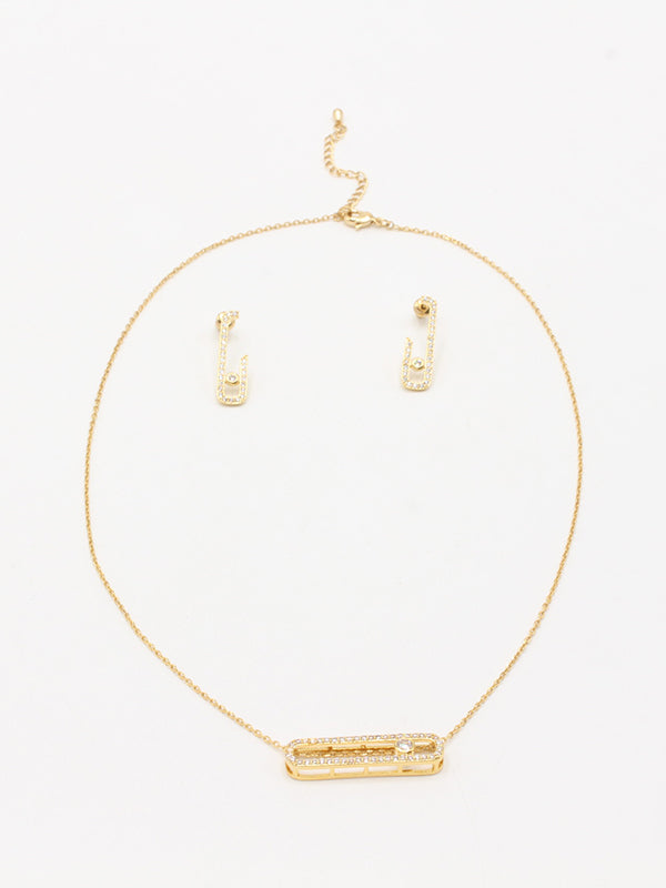 طقم ميسيكا 2 قطع ناعم اطقم messika ذهبي