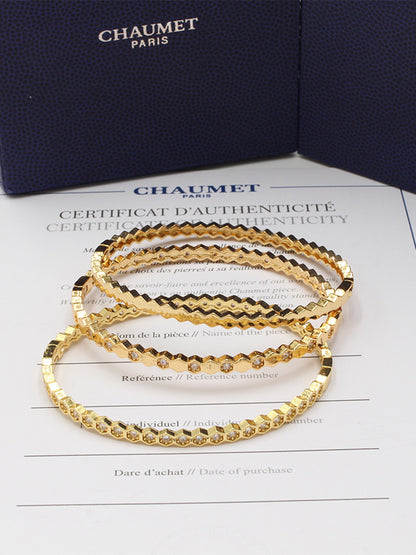 اساور شومية 3 قطع ملونه مقاس 17 اسواره chaumet