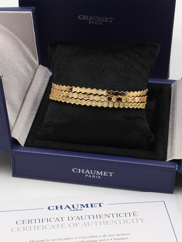اساور شومية 3 قطع ملونه مقاس 17 اسواره chaumet