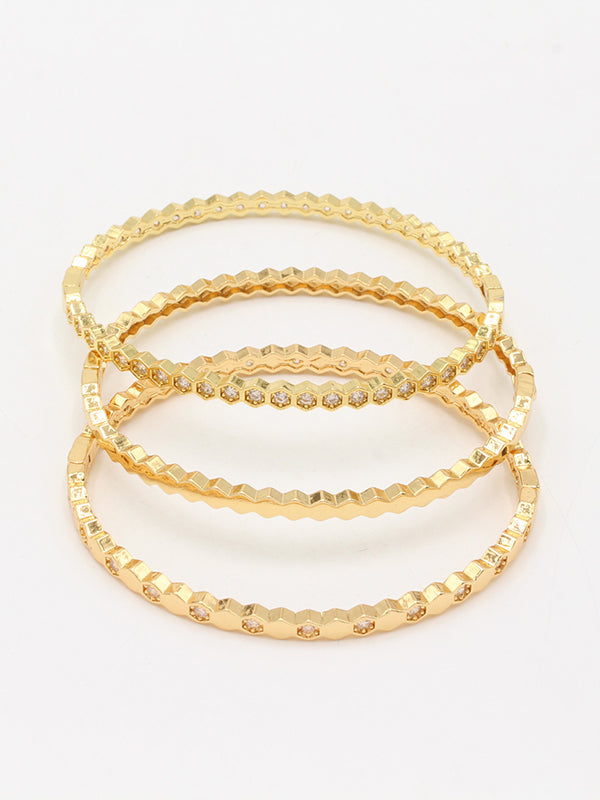 اساور شومية 3 قطع ملونه مقاس 17 اسواره chaumet