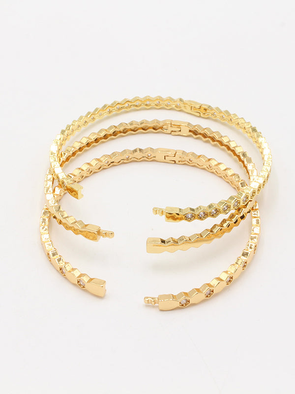 اساور شومية 3 قطع ملونه مقاس 17 اسواره chaumet