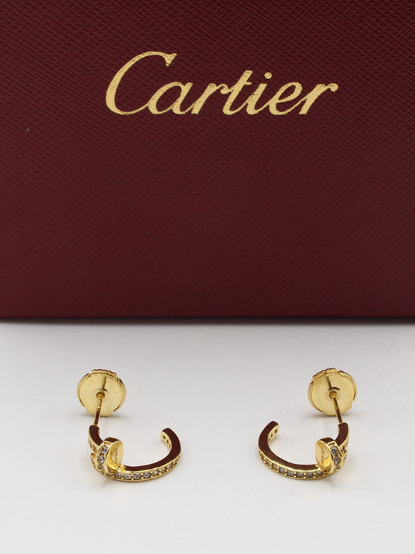 حلق كارتير كبس صغير اوبن لوقو حلق CARTIER
