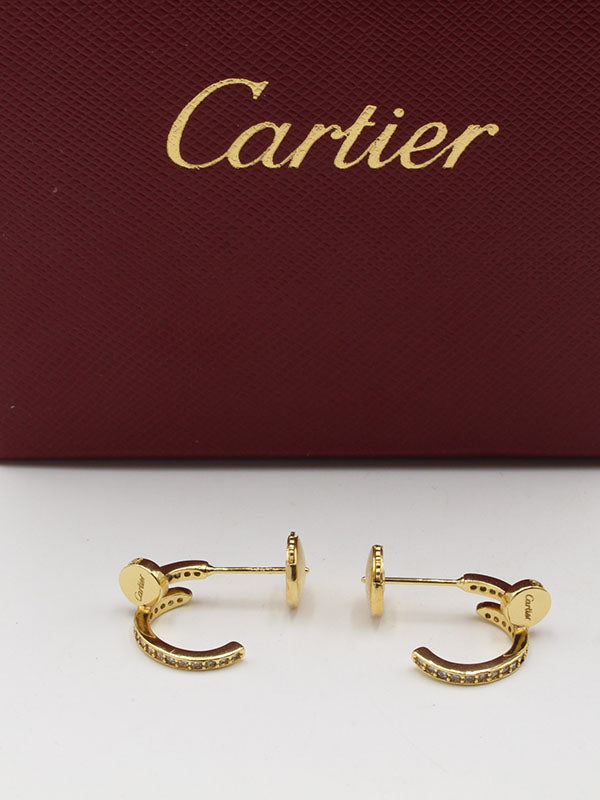 حلق كارتير كبس صغير اوبن لوقو حلق CARTIER
