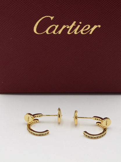 حلق كارتير كبس صغير اوبن لوقو حلق CARTIER