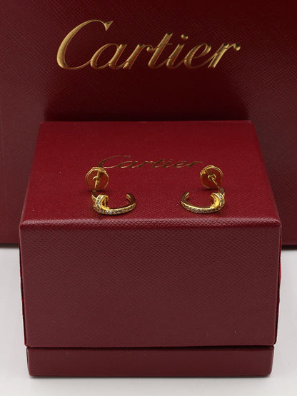حلق كارتير كبس صغير اوبن لوقو حلق CARTIER