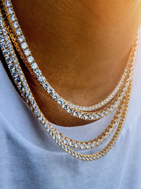 عقد تنس (مقاسات) سلسال Swarovski