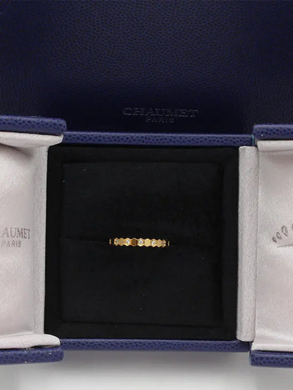 دبلة شومية لوقو هاف ستون خواتم chaumet