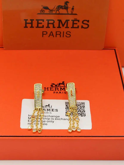 حلق هيرميز نيو لوك زركون الماستر 704 حلق HERMES