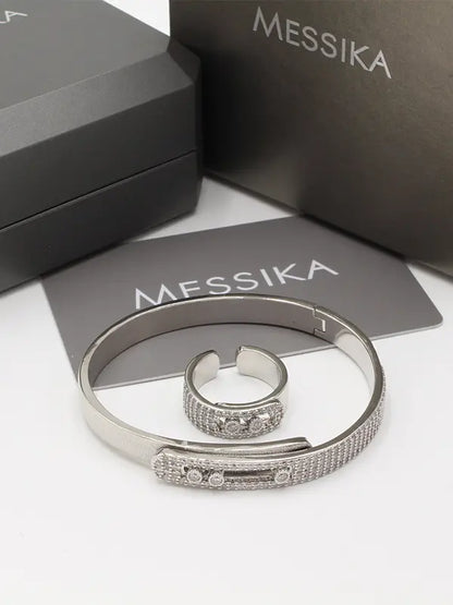 اسواره وخاتم ميسيكا زركون 977 اسواره messika