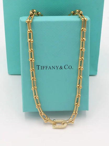 سلسال تيفاني زركون الجديد سلسال tiffany ذهبي