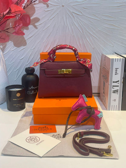 شنطة هيرمز بيركن 20 شنط وحقائب hermes bag عنابي