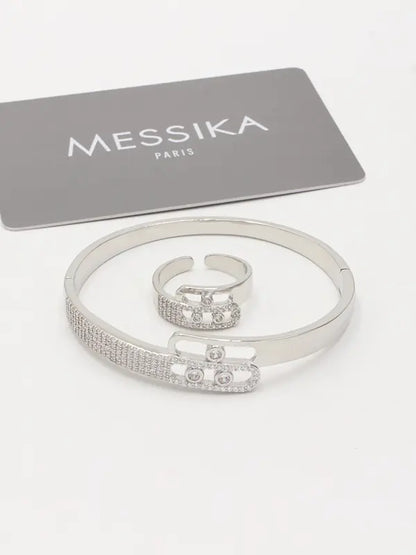 اساور وخاتم ميسيكا زركون 787 اسواره messika فضي