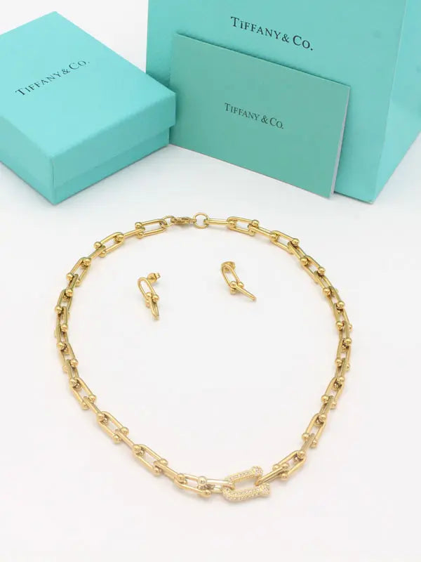 طقم تيفاني زركون 2 قطع اطقم tiffany