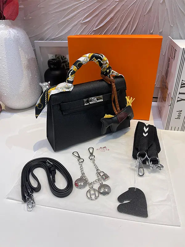 شنطة هيرمز سلفر وذ سكارف شنط وحقائب hermes bag