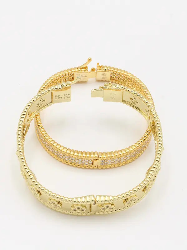 مجموعه اساور فان كليف مرصعة زركون ماستر اسواره van cleef