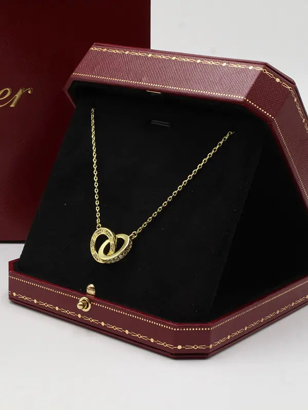 سلسال كارتير دبل رينقز لوقو كبير سلسال CARTIER