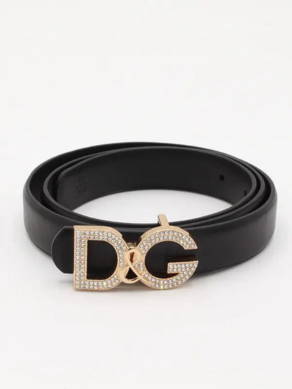 حزام دولتشي اند قبانا كريستال 020 احزمة Dolce&amp;Gabbana belt اسود