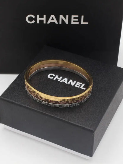 اساور شانيل ثلاثيه ميني لوقو slim اسواره chanel