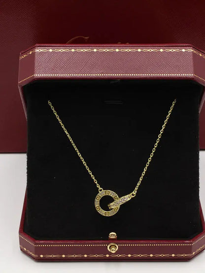 سلسال كارتير دبل رينقز لوقو كبير سلسال CARTIER