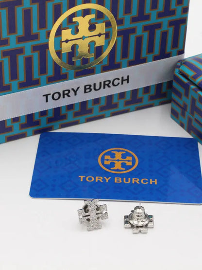 حلق توري بورش سمبل لوقو ماستر زركون حلق tory burch