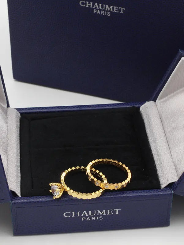 خاتم شومية توينز زركون لوقو الماستر خواتم chaumet