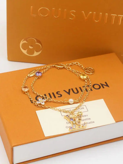 اساور لويس فيتون موف ستون دبل لاينز لوقو ماستر اسواره louis vuitton