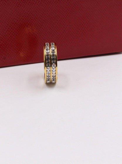 دبلة كارتير كريستال عريضه خواتم CARTIER