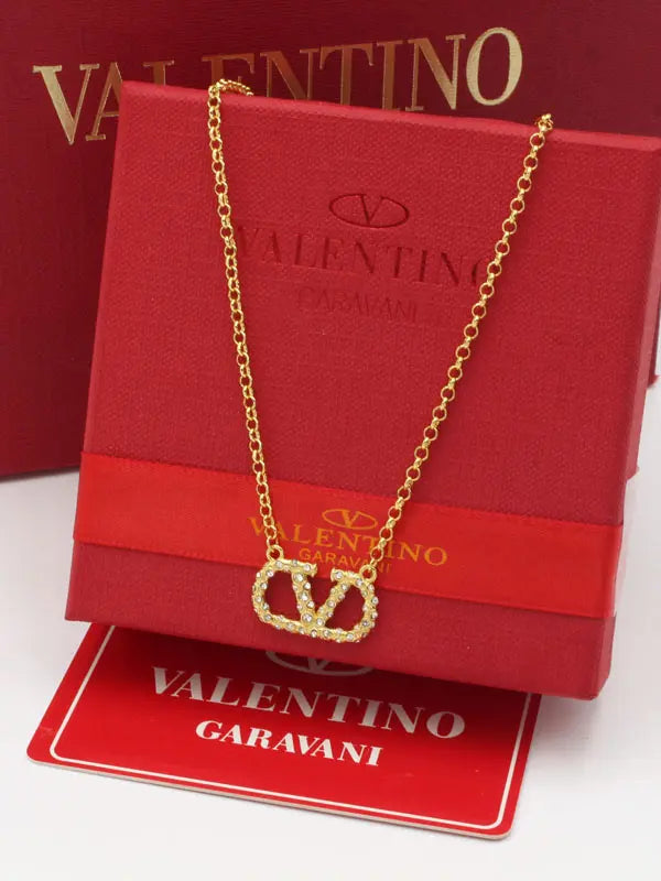 سلسال فالنتينو الجديد لوقو 702 سلسال VALENTINO ذهبي