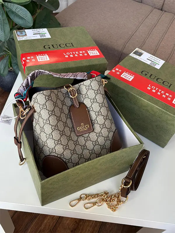 شنطه قوتشي ماستر 20 شنط وحقائب gucci bags بني