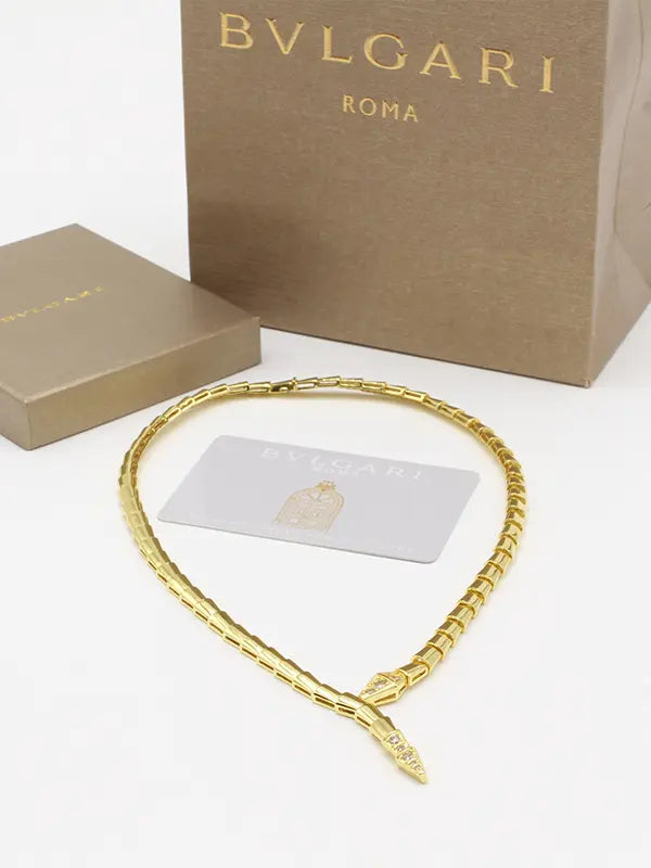 عقد بولغاري الجديد زركون لوقو ماستر سلسال bvlgari