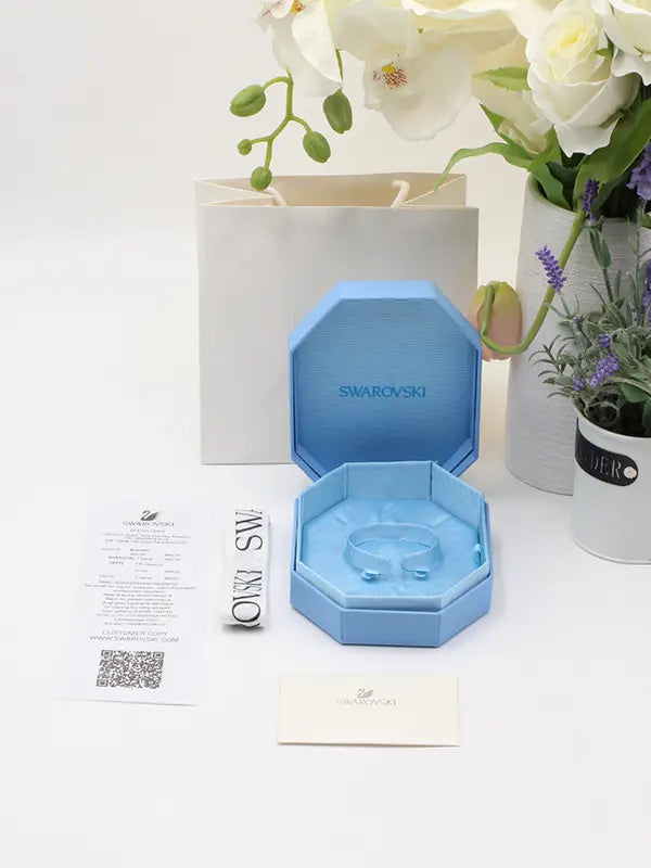 ملحقات سواروفسكي للاساور بلو وايت هدايا Swarovski