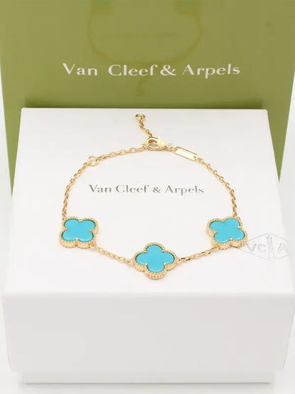 اسواره فان كليف ورود 729 اسواره van cleef تركواز ذهبي