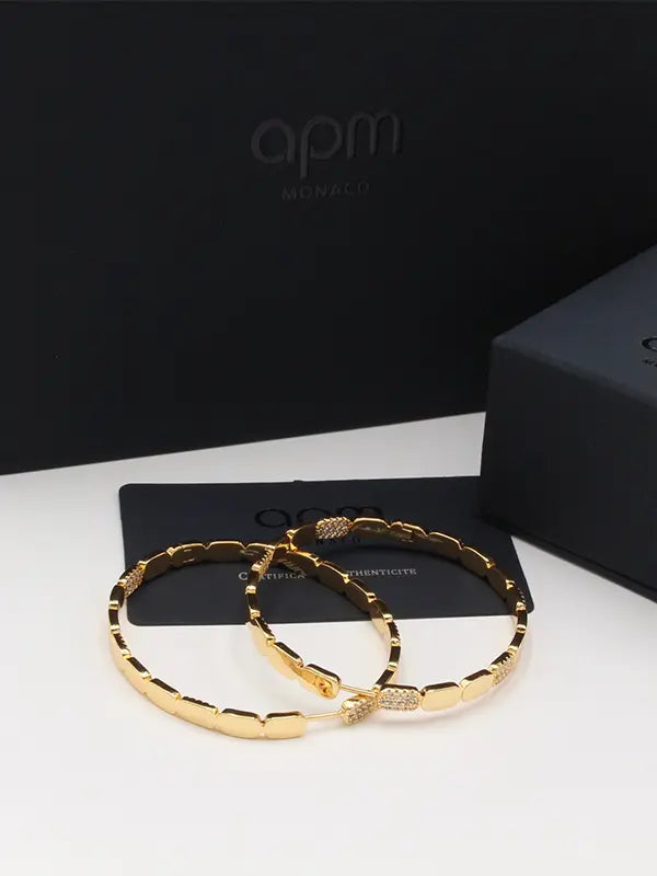 حلق اي بي ام الجديد كبير هاف زركون لوقو حلق APM