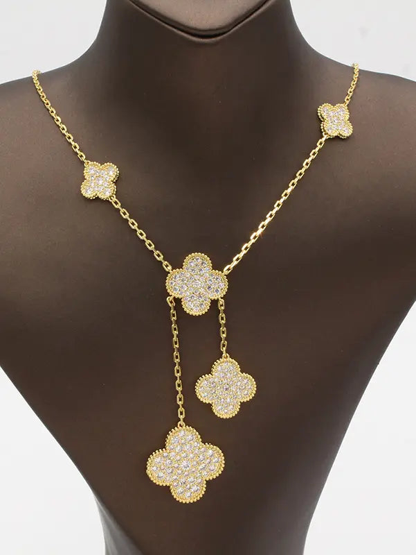 سلسال فان كليف اند اربلز الماستر سلسال van cleef زركون ذهبي
