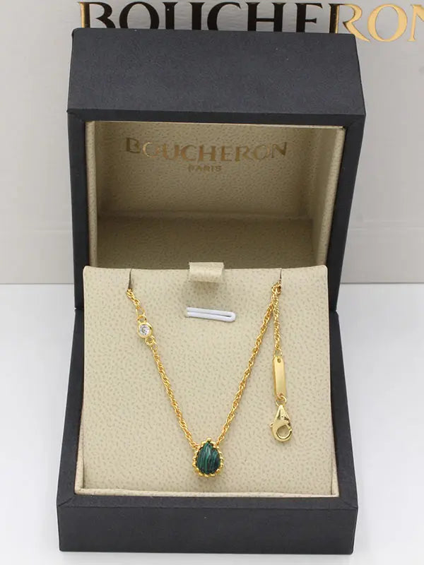 سلسال بوشرون حجر ماستر صغير 734 سلسال bucheron اخضر