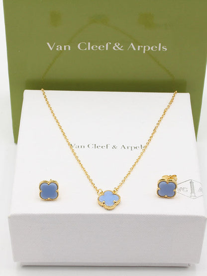 طقم فان كليف ناعم 2 قطع اطقم van cleef موف ذهبي