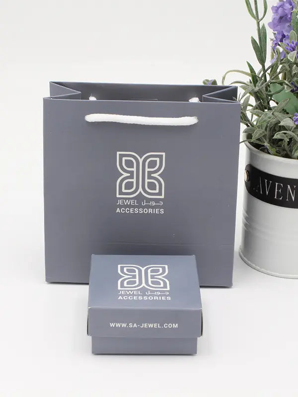 كيس وعلبة رمادي جويل صغير هدايا متوفر 1 لون